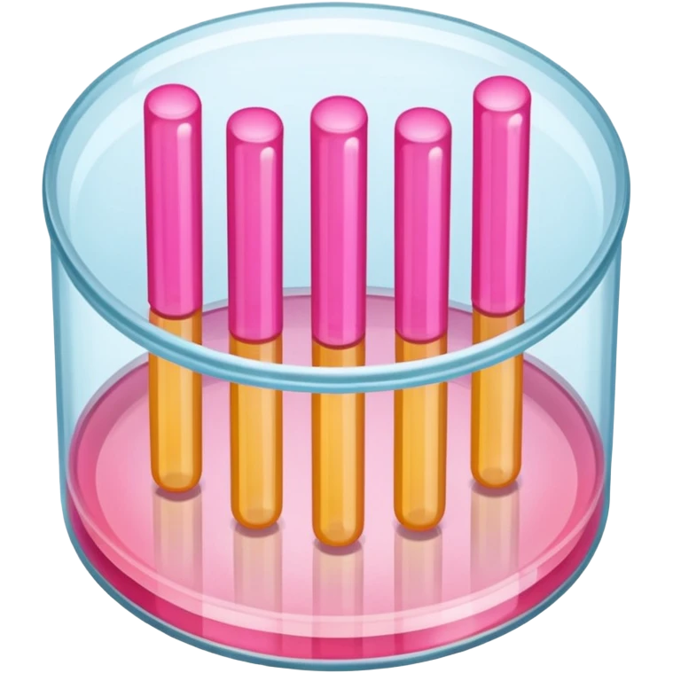 placa de petry com bastoes rosas emoji