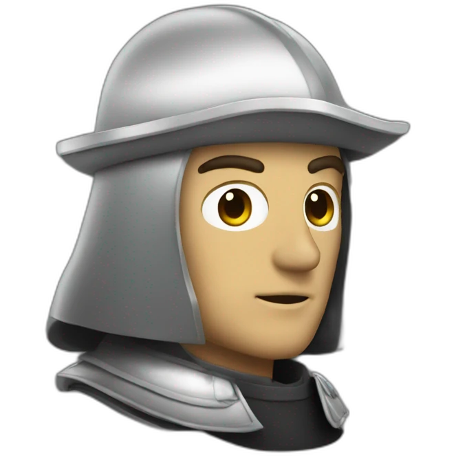 Chevalier noir emoji