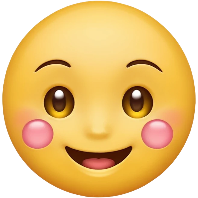 Cute blushing emoji face emoji
