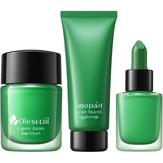green corean cosmetics emoji