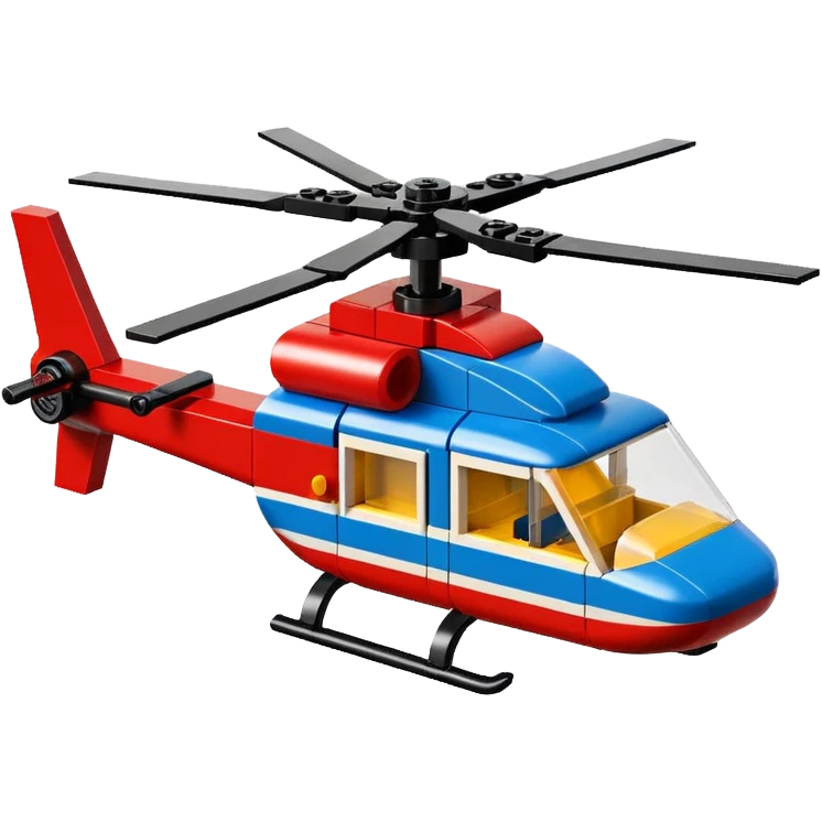 lego blocks helicopter 🚁 emoji