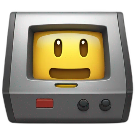 bits to video machine nintendo emoji