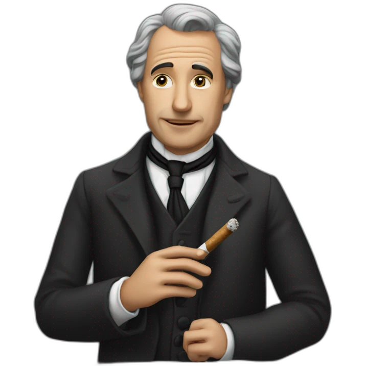 Éric zemour avec un cigare emoji