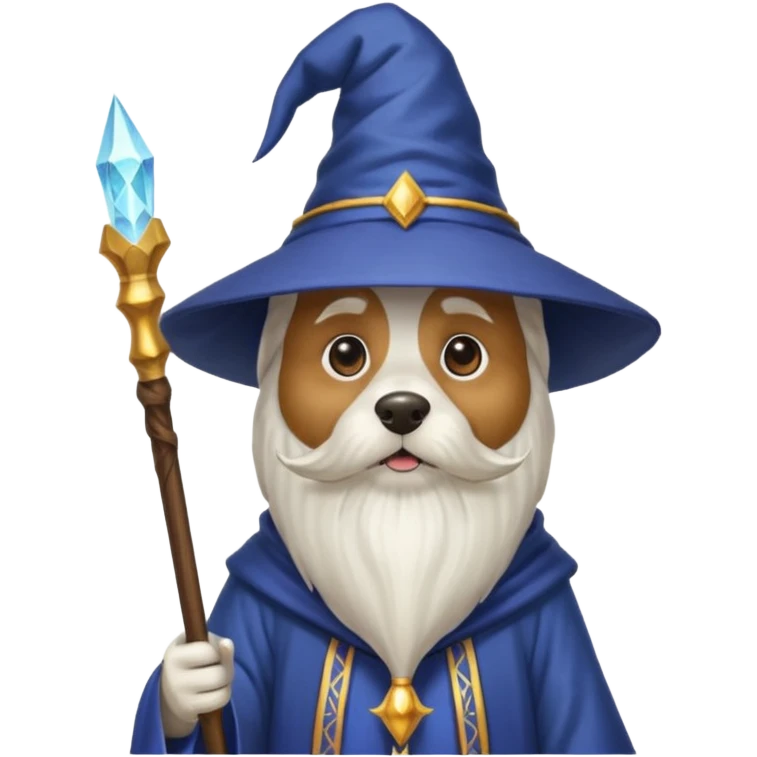 Dog wizard emoji