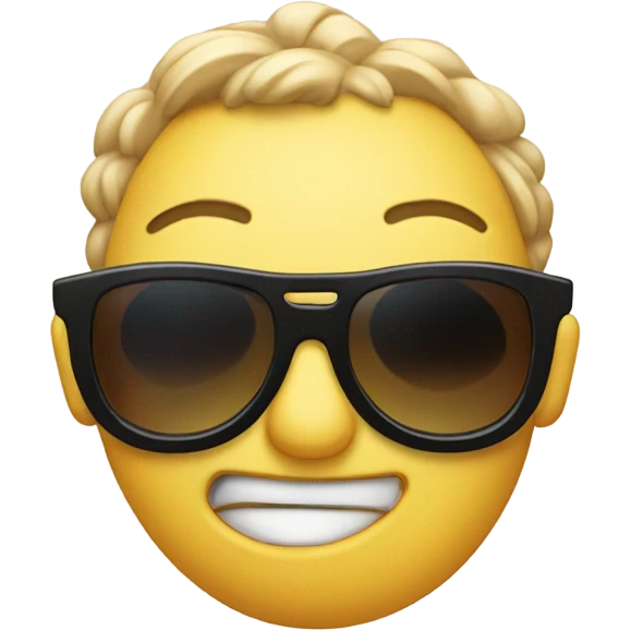 Emoji with sunglasses and eyes popping out of there head emoji