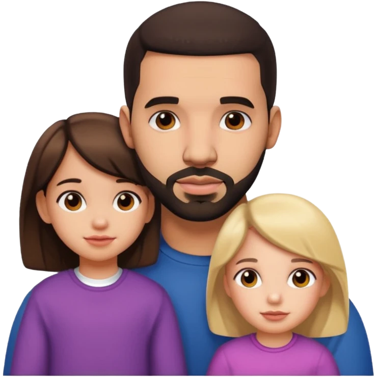 drake posing with a little girl emoji