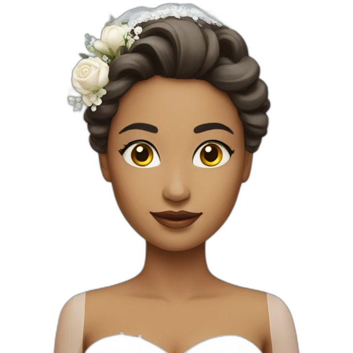 The bride is very very beautiful emoji