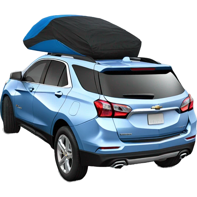 Chevrolet equinox 2019 blue with white roof and black wheels emoji