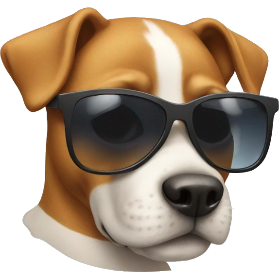dog wearing sunglasses emoji