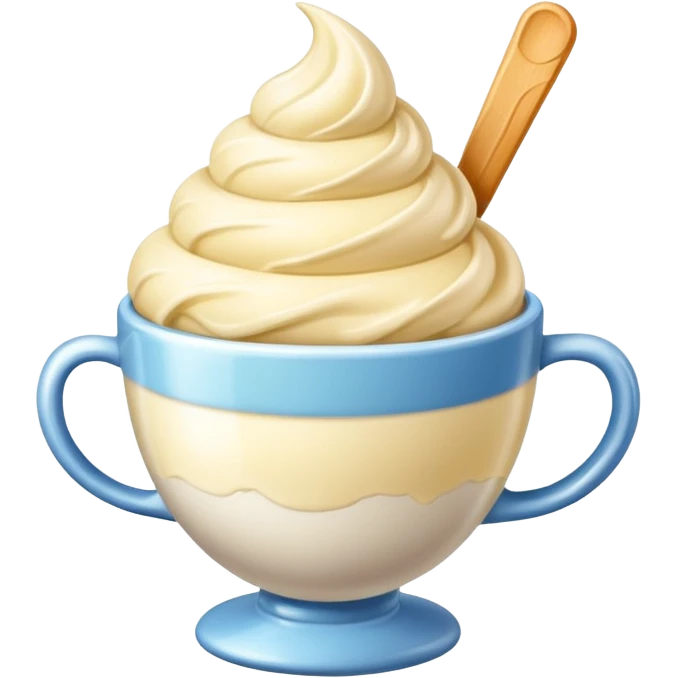 Vanilla with no cone emoji
