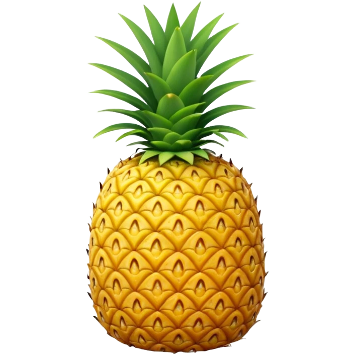 Crea una piña al revés con sus hojas para bajo emoji