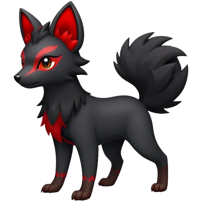 Zorua-Houndour-Fakémon-hybrid-creature (full body)  emoji