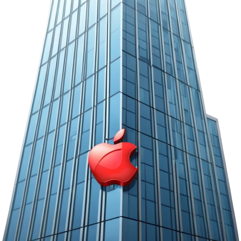 Apple Logo on building tower emoji