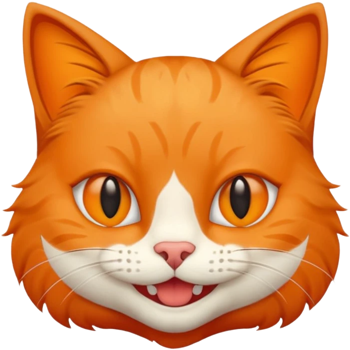 awkward smiling cat teeth emoji