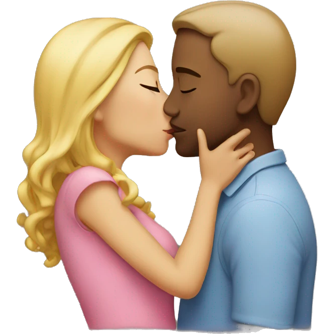 Kissing girlfriend  emoji