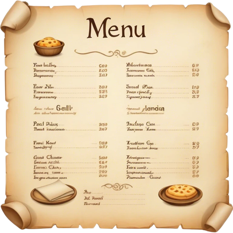 menu  emoji