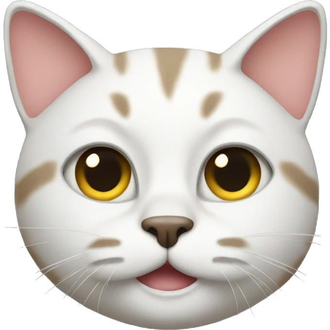Cat head boom emoji
