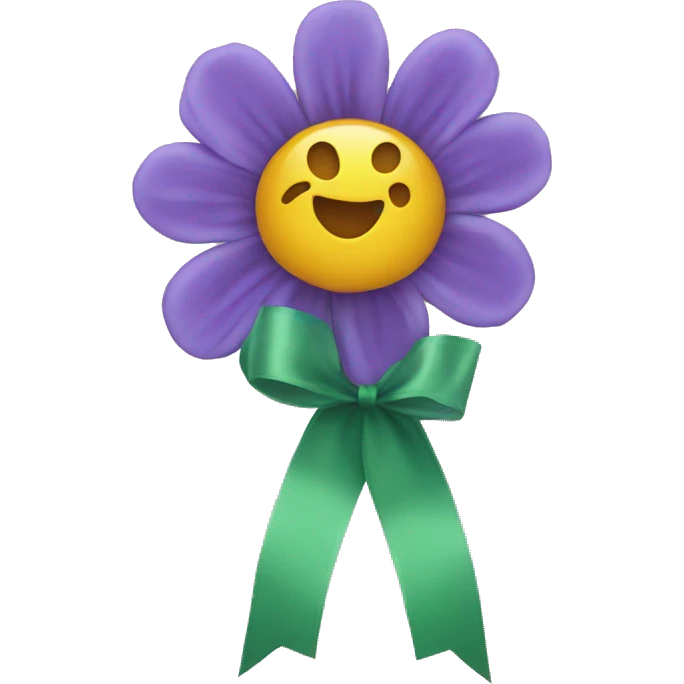 flower with ribbon emoji
