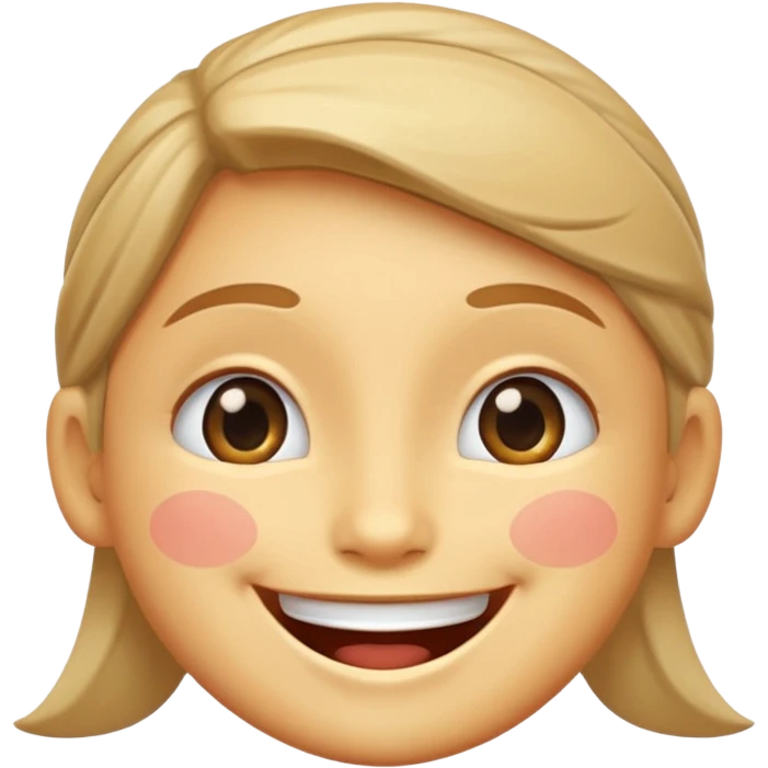 Smiling face with halo without the halo emoji