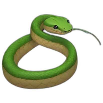a small snake angled downwards emoji