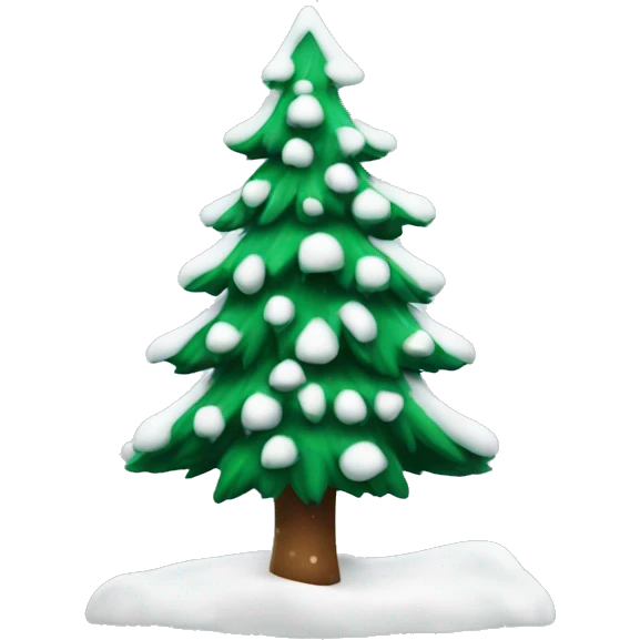 Kerstboom met sneeuw er mm emoji