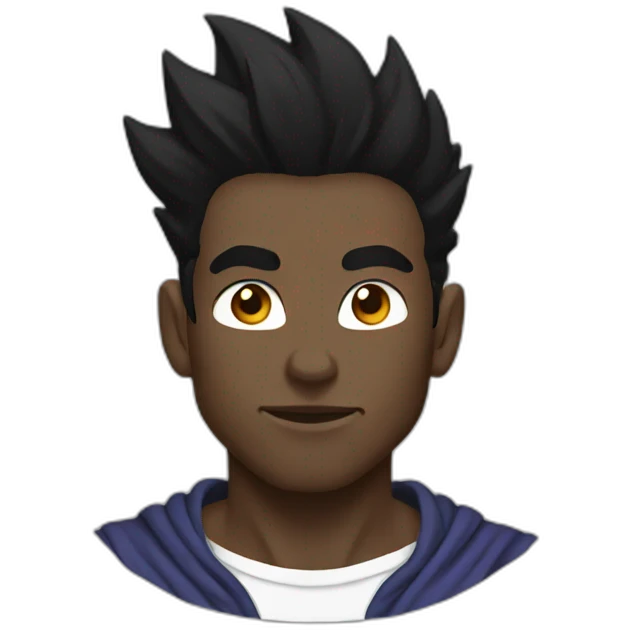 Black goku emoji