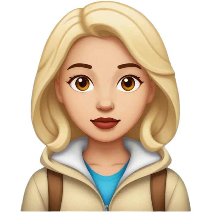 A woman in the mountains emoji