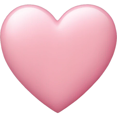 Pastell Pink heart emoji