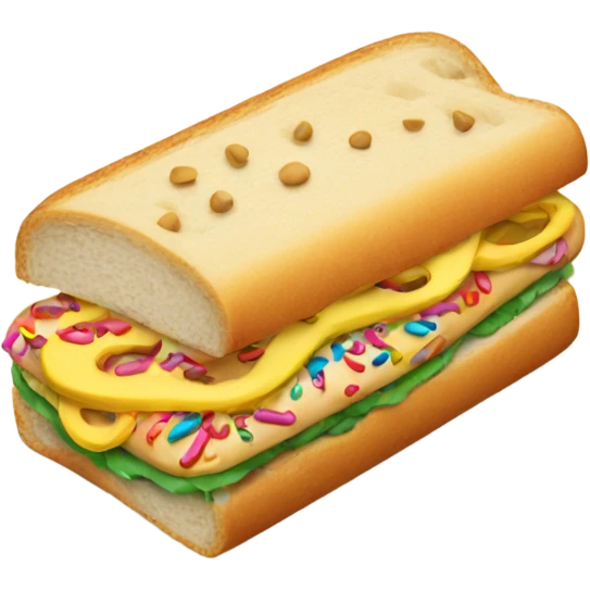 sandwich with sprinkles emoji