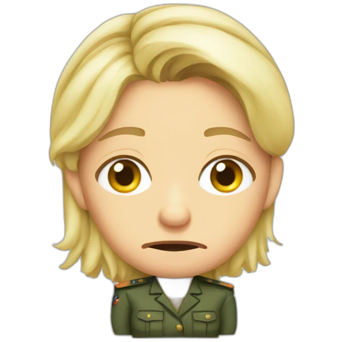 Marine Lepen disgusted emoji