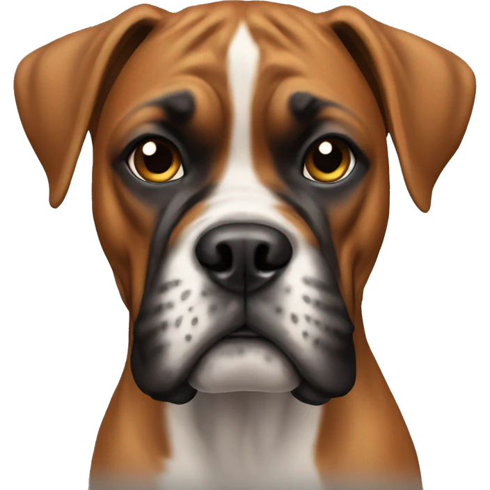 A boxer dog  emoji