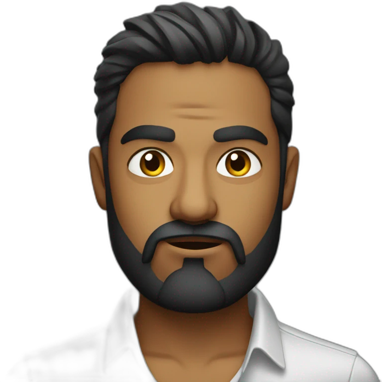 angry stylish sri lankan 25 year old with a beard emoji