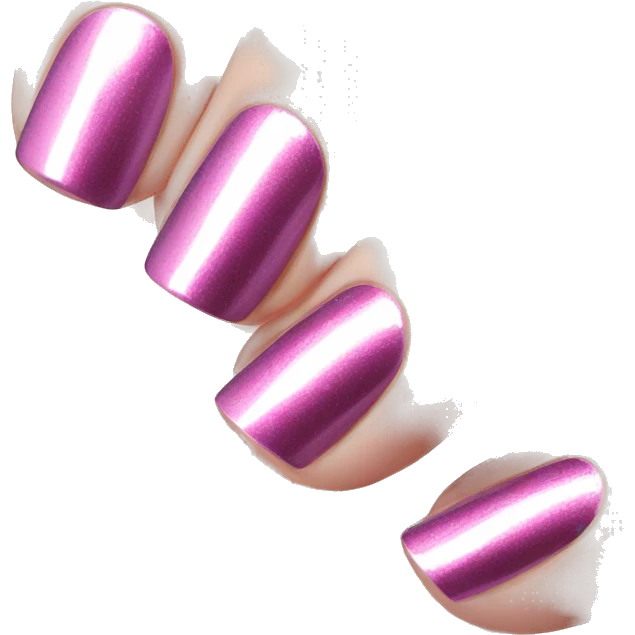 Metallic pink nail polish  emoji