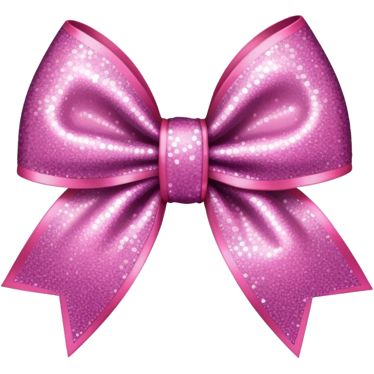 pink glitter bow emoji