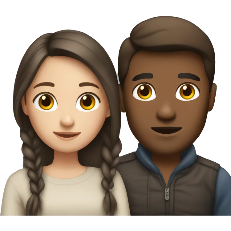 Brunette girl with Norwegian boyfriend  emoji