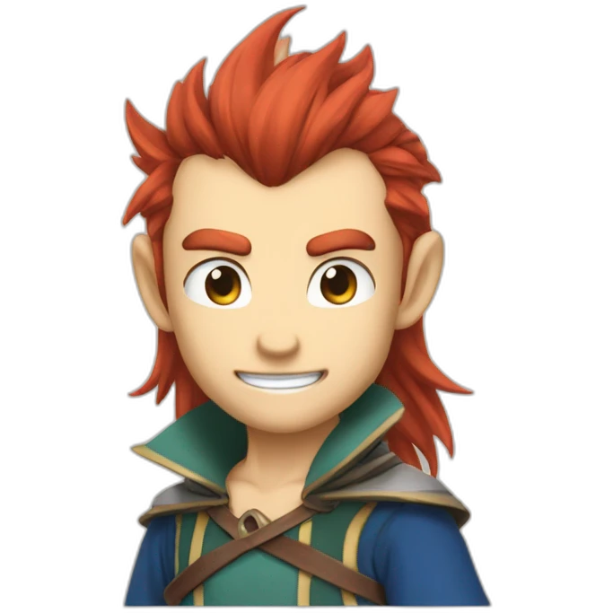 Nastu Dragnell from fairy tails emoji