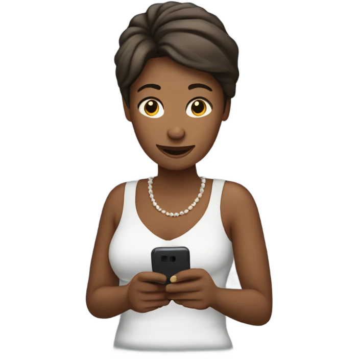 mom on her phone emoji
