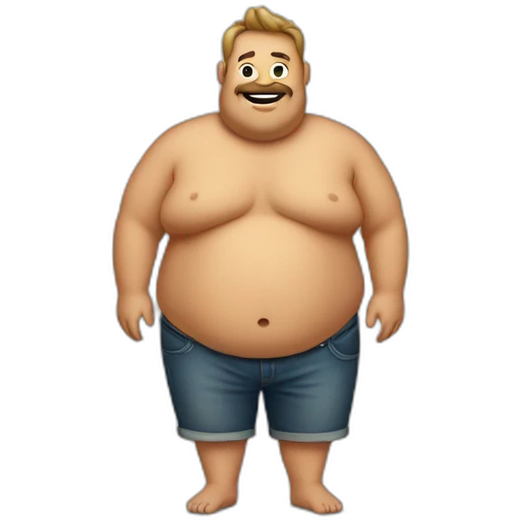 Beer belly men emoji