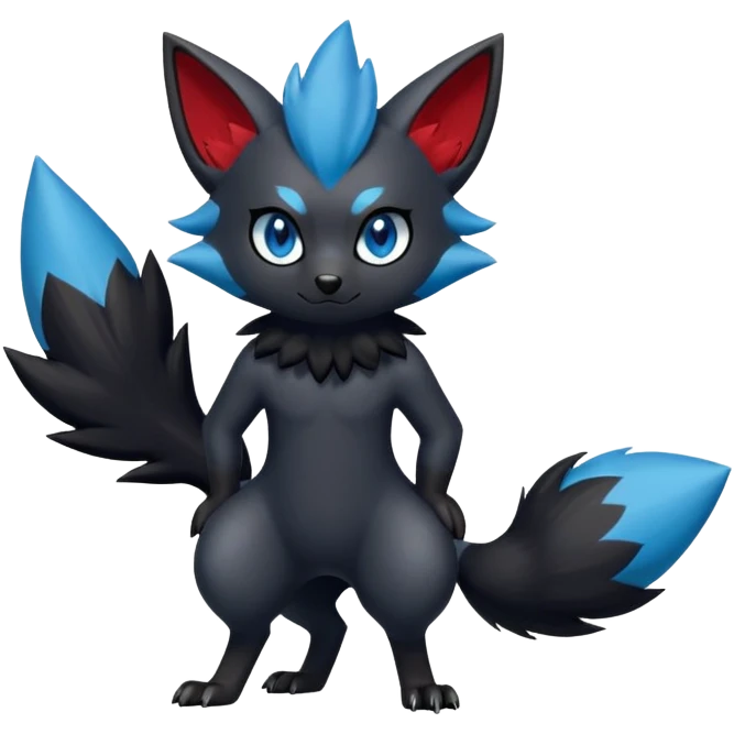 Zorua-Fakémon-hybrid-creature (full body)  emoji