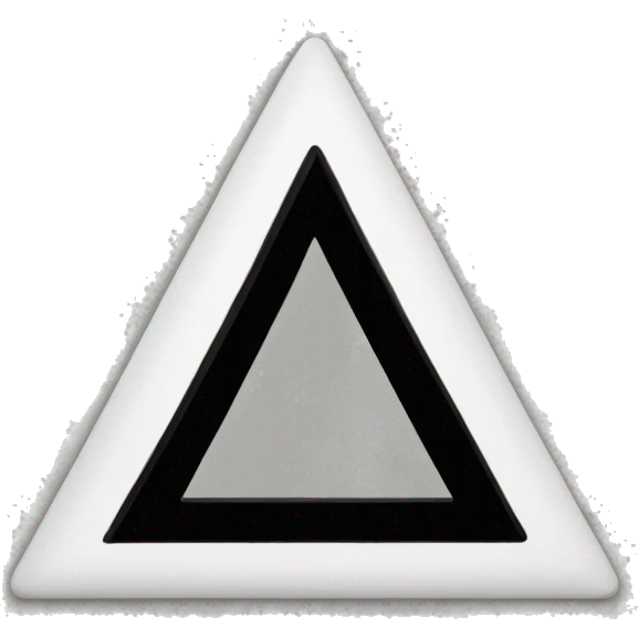 traingle white with black line across emoji