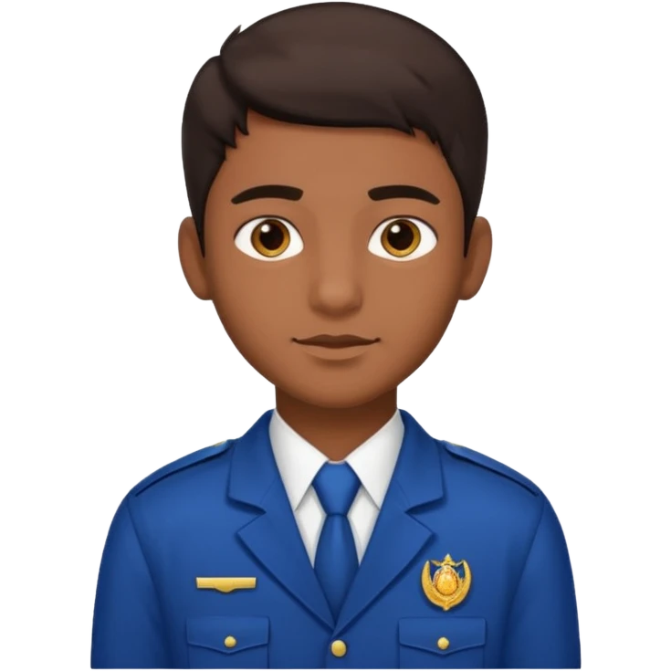 Indian male high school public school student, brown skin, dark hair emoji