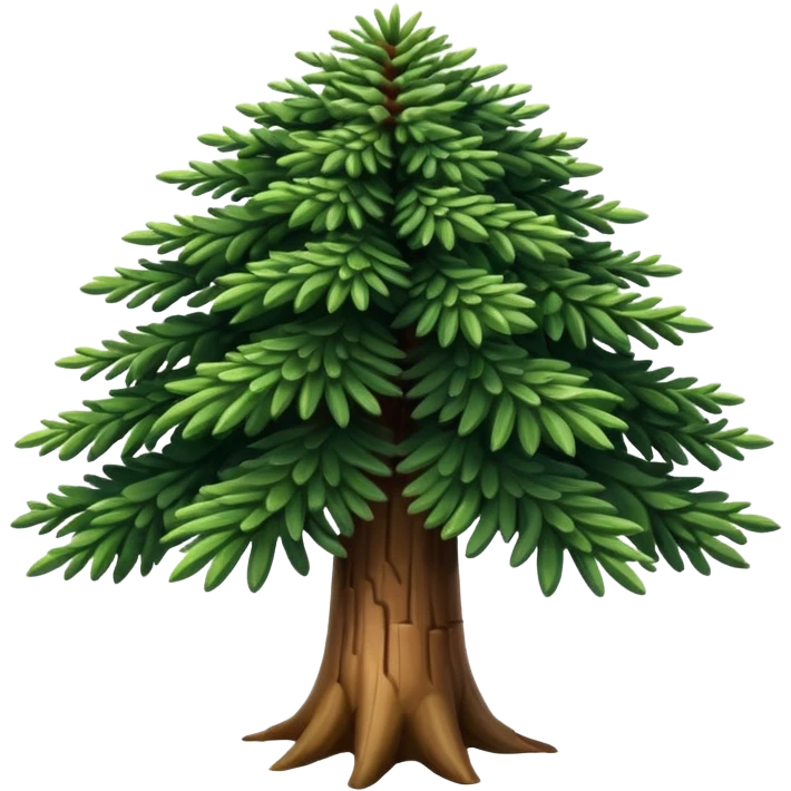 A Brazilian araucaria tree with extended branches emoji