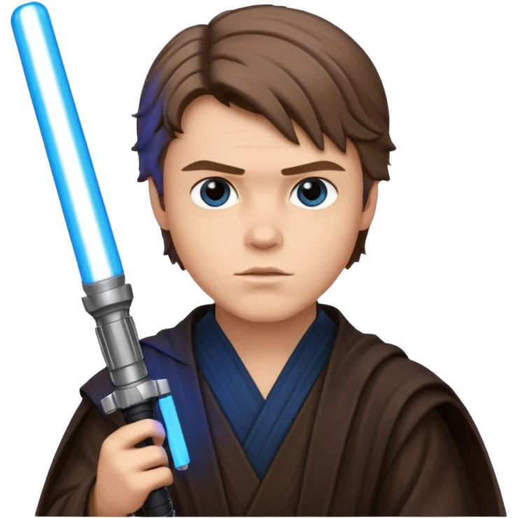 Anakin skywalker avec sabre laser emoji