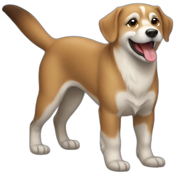 Chien sur une loutre emoji