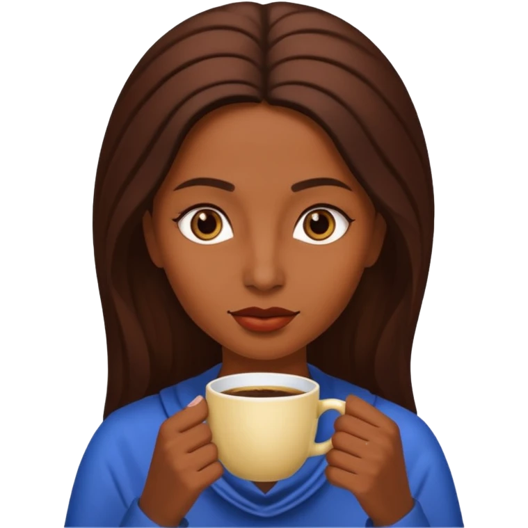 Khepresh woman drink coffee emoji