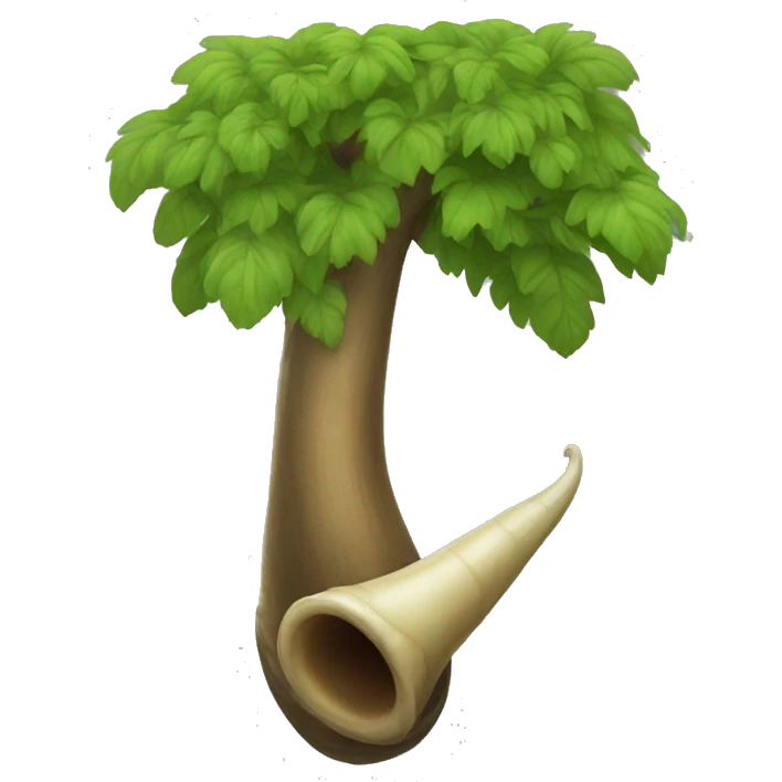 tree horn emoji