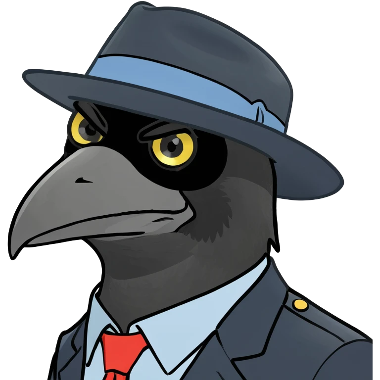 crow with air forces and fedora emoji