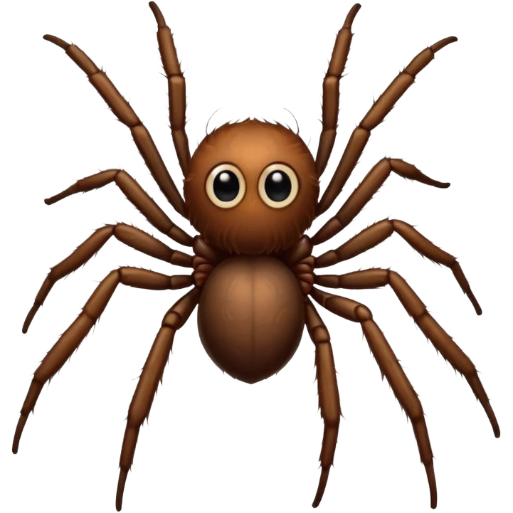 domestic house spider emoji, cute big eyes emoji