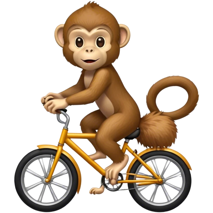 monkey riding a bike emoji