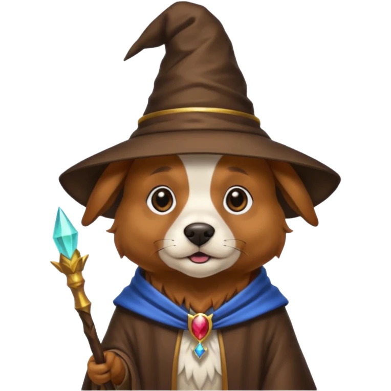 Dog wizard emoji